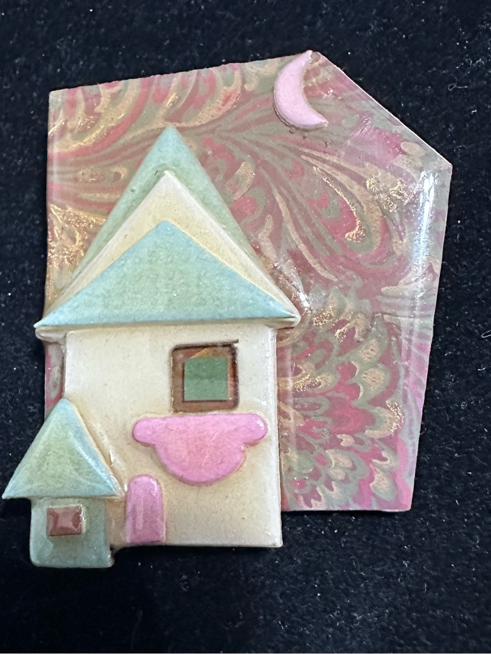 Vtge. "House Pins by Lucinda" brooch